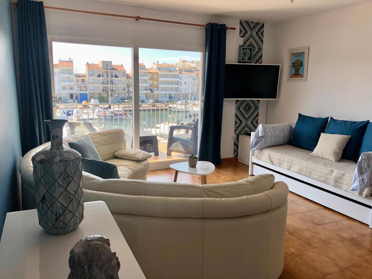 Appartement 80 M2,Port Rhodes D-2 Chambres, Terrasse Panoramique, Vue Sur Le Canal Principal D'Empuriabrava Exterior foto